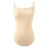 Camicia da ballo da ballo da ballo da ballo Skin Skin Sling Leotard Female Gymnastics Gymnastics Pracingsuit Performance Costumi