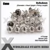 Punk DIY English UK 77 Round Cone Stud in Silver Color with 2 Prongs (Over 20Lots Will Get 35% Off) Used for Leather Craft
