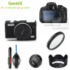 Bags Protection Kit Camera case Screen Protector UV Filter Lens hood Cap Cleaning pen Air Blower for Canon EOS M200 M100 1545mm lens