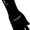 Link Bracelets Xuping Jewelry Trendy Exquisite Elegant Style Women's Gold Color Birthday Christmas Classics Wish Gift A00892476