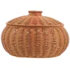 Mugs Woven Basket For Kitchen Egg Storage Baskets Organizing Hamper Multi-functional Bread Supply Food Weave With Lid