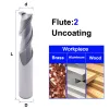 MZG 2-Flute 3 Flüt Demin Olmayan Alüminyum Ahşap Öğütme Kesici Alaşım Aracı Tungsten Çelik CNC Torna Son Değirmen