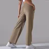 Calça feminina de perna larga ioga push up esportes calça esportiva para mulheres perneiras