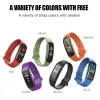 Watches C1 Plus Smart Band Men Women Bluetooth Step Counting Sports Bracelet Fitness Tracker Heart Rate Blood Pressure Sleep Smart Watch
