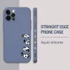 Leuke panda -hoes voor Samsung Galaxy S23 S22 Ultra S24 S20 S21 plus S21 Fe 5G plus S20 Fe Silicone Telefoon Cover met lanyard