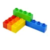 Big Size Thick Building Block 1x4 Dots Large Bricks Assembly Accessories Enlighten Bulk Toys Compatible Duploe For Children Kids