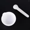 Bowls 6 Ml Porcelain Pestle And Mortar Mixing Polished Game - White