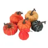 Dekorativa blommor 6st Foam Pumpkin DIY Crafts Fall Harvest Simulation For Shelf Halloween Decor Mantel Festival Table