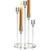 Bandlers Clear Cleblestick Elegant Candelabra Centres de mariage Favors Decorative résistant aux usages