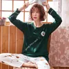 Home Clothing Autumn Spring Long Sleeved Pajamas Set For Women Pijamas Mujer Leisure Suit Ladies Soft Cotton Sleepwear