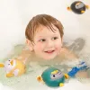 Baby Bath Toys Kids Bathing Cute Swimming Duck Crab Pool Beach Pull Line Water Play Toy for Children Bathroom Shower Bathtub Toy