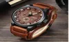 Curren 8225 MEN039S Casual Sport Quartz Watch zegarki męskie Top kwarzwatch skórzany pasek wojskowy nadgarstek Male5318729