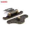 Naierdi 1pc Antieke bronzen HASP LATCH SIERARY HOUTEN DOOS LOCK MINI CAMPLE KAARSEN VERLOTEN Decoratieve handgreep 3 Size