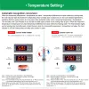 Cyfrowy termostat LED STC1000 dla inkubatorów kontroler temperatury przekaźnik termostatyczny Ogrzewanie ogrzewania chłodzenie 12 V 24 V 12V-72V