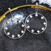 Boucles d'oreilles en peluche BE 8 Arrivée Déclaration de mode Big Round Shape CZ Drop For Women Jewelry E608