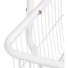 Sac à linge Hamper Basker Butler Cart avec roues et support suspendu blanc