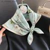 Scarves Luxury Brand 2024 New Scarf % Silk Bandana Women Square Scarves Mulberry Spring High Quality Headband Hijab Shawls Foulard240409