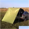 Tents And Shelters Car Tail Side Tent Canopy Cam Awning Parasols Outdoor Shade Sail Sunsn Pu2000 Anti-Uv Sunshades 3X1.5M 3X2M Drop De Dhsvx