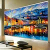 Window Stickers Custom Size Static Cling Film Oil Painting Style Removable Water-Proof Foil For Door Cabinet Wardrobe 40cmx80cm