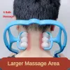 Point de pression en plastique thérapie du cou masseador massemm soulage le masseur du cou à rouleau à main pour le point de déclenchement du cou d'épaule