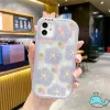 3D Yay Knot Little Monster Lens Kılıfı İPhone 15 14 Pro Max 11 13 12 Pro Çiçek Bilezik Zinciri Hplder Yumuşak Temiz TPU Kapağı