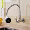 Küchenarmatur Wasserhahn Edelstahl 360 ° Drehen Sie flexible kalte Fassungswand montiert zwei Abwassermodi Ausgussspüle Mop Wäsche