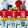 2024 25 Portugalskie koszulki piłkarskie mężczyzn Kit Kit Ronaldo Joao Felix Home Away Football Shirt Bernardo Camisa de Futebol pełny zestaw gracz dla dorosłych dziecko 3xl 4xl