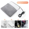 Winter Electric Foot Heating Pad USB Heating Slippers Washable Household Foot Warmer Heater 30cm Soft Plush Foot Warming Mat