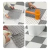 Badmatten 4/6/8pcs Spleißen Badezimmer Teppich PVC Gitternetz Fußmassage Toilettenmatte DIY Cuttable