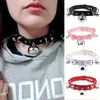 Chokers Gothic Black Spiked Punk Choker Kragen Spikes Nieten Nieten besetzt Chocker Halskette für Frauen Männer Bondage Cosplay Goth Je Dhgarden DHPRM