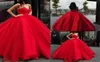 Red Sweetheart Ball Gown Prom Dresses Long Floor Lengte Satin Event Evening Dress Vestidos Rijgende formele jurken Dragen 42729027115