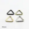 1PCS Metal Spring Gate Triangle Openable Keyring Cuir Craft Sac Courteille Boucle de boucle