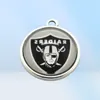 Американская футбольная команда Oakland Charms Raider Dangle Charms Sports DIY Браслет Ожерелье подвесные ювелирные изделия подвесные Charms7237448