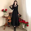 Casual Dresses Halter Cross Party Bring Long-sleeved Female Temperament Of The Spring And Autumn Period Charge Waist Sexy Big Dress
