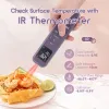 Inkbird 3-en-1 Thermomètre à viande pratique avec détecteur IR Thermomètre alimentaire multifonctionnel IHT-1M Timer pour grillade