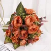 Decoratieve bloemen gesimuleerde Peony Bouquet Slaapkamer Decor Bloemarrangement Houd Valentijnsdag Gift Artificial