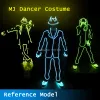 2021New Type El Wire Suit Diy Growing Party Clothes Acessórios pelo estilo de LED DJ Men Gift for Bar Party DIY decoração