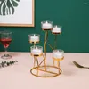 Partes de velas Romántica Cena a la luz de las velas Propiedades de hierro forjado Decoraciones de mesa de comedor de habitación de dormitorio de estilo retro