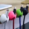 10pcs uchwyt kabla silikonowy elastyczny kabel wiatrower przewód Organizator Organizator Zarządzanie przewodem do zarządzania przewodem do kabla słuchawkowego USB