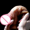 Pelle di dildo scorrevole realistica Venis G-Spot stimola i masturbatori dell'orgasmo morbido Peni morbido Dick Usction Cup TOYS Sexy per donne