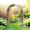パーティーデコレーション1金属製のアーチ型の結婚式のアーチパビリオンフラワーラッククライミングブドウ植物とサポートポールベース