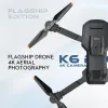 Drones K6 Drone 4K Profesional GPS 5 km Dual HD Quadcopter met camera met 360 Obstacle Vermijding 5G WiFi Mini Drone RC Quadcopter