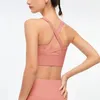 Tenue de yoga Wira Elastic Fitness Vest Double Spaps Spaps Hollow Breshable Bra Jogging Push Up Focoping Top Femmes