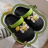 Cute Hole Shoes for Women Wearing Thick Sole, Anti slip, and Feet Feeling Cool Slippers for Summer Outskirts, Wearing Two Headed Slippers in Summer Cartoon