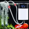 Bomba de ar oxigênio para aquário compressor portátil de aquário ao ar livre com oxigenador USB Acessórios de tanque de peixes 2200mAh