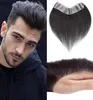 Linia włosów mężczyzn Toupee Hair kawałek dla mężczyzn 100 Human Hair Front Toupee Wig Remy Włosy z cienką skórę Podstawowa naturalna linia włosów L2243374969