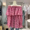 Camicette di colletti di oneode donna plus size dolce fiore camicia femminile primaverile Trota a maniche lunghe alla moda 240403