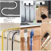 Cable Organizer Clips Wire Winder Holder Earphone Mouse Cord Clip Protector USB Cable Management Adhesive Wall Hooks Desk Clamp