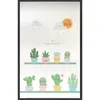 Pegatinas de ventana Cactus en maceta Película personalizada en vidrio sin pegamento Palabas de privacidad manchada de la oficina de la oficina del baño decoración del hogar