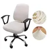 Couvre-chaise Mini-Playd ordinateur Spandex Color Color Office Chaises Swivel Cover 2 pièces Set For Back and Base